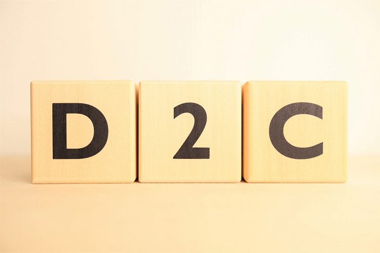 D2C(DtoC・直接販売)の文字